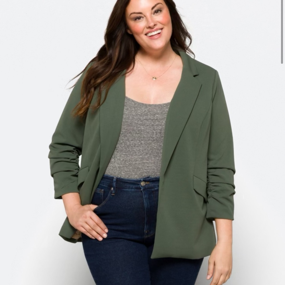 Skies Are Blue Sage Blazer